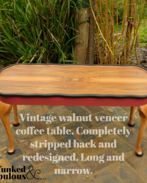 Vintage Walnut Veneer coffee table